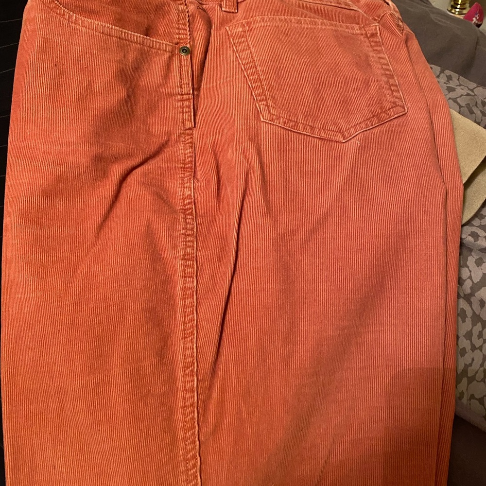 Talbots Coral Corduroy Boot Cut Pants